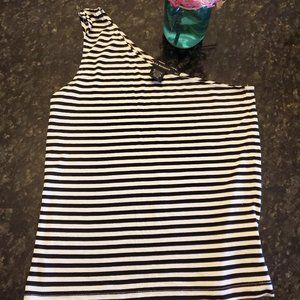 Club Monaco one shoulder tank top size md